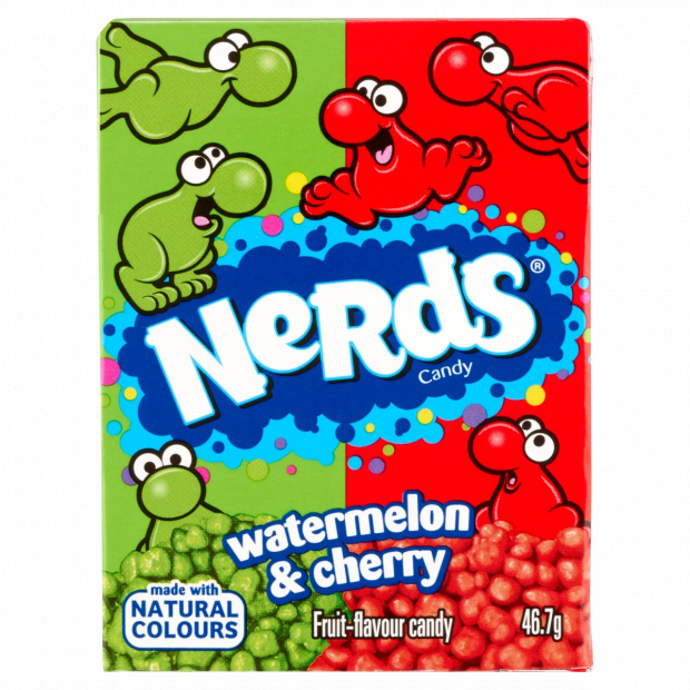 Nerds görögdinnyés-vadcseresznyés cukorka 46,7 g