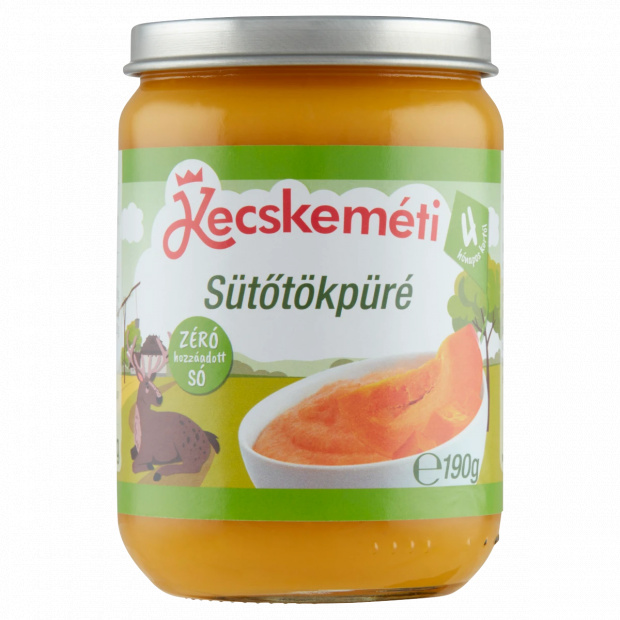 Kecskeméti sütőtökpüré főzelék a babának 4 hónapos kortól 190 g