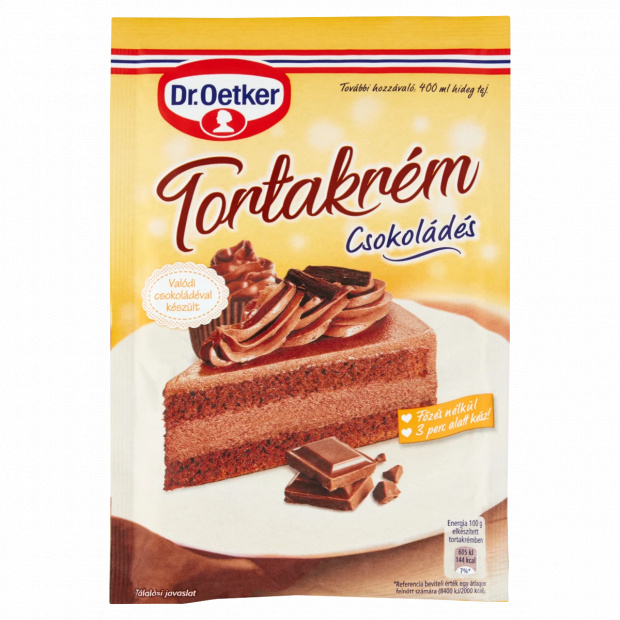 Dr. Oetker csokoládés tortakrém alappor 145 g Dr. Oetker csokoládés tortakrém alappor 145 g