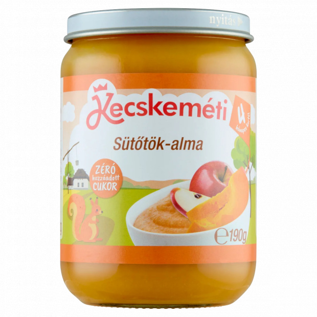 Kecskeméti sütőtök-alma bébidesszert 4 hónapos kortól 190 g