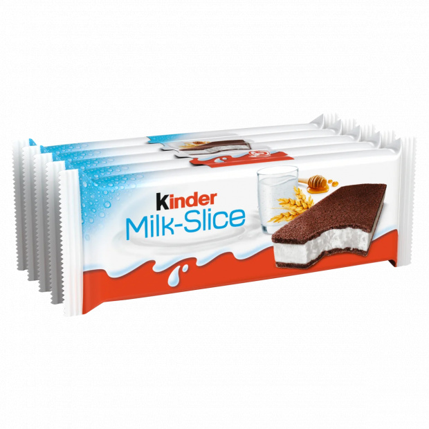 Kinder Milk Slice tejes krémmel töltött sütemény 5 x 28 g (140 g) Kinder Milk Slice tejes krémmel töltött sütemény 5 x 28 g (140 g)