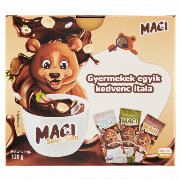 Maci Selection azonnal oldódó cukrozott pótkávé kivonat 3 különböző ízben 3 x 4 db (120 g)