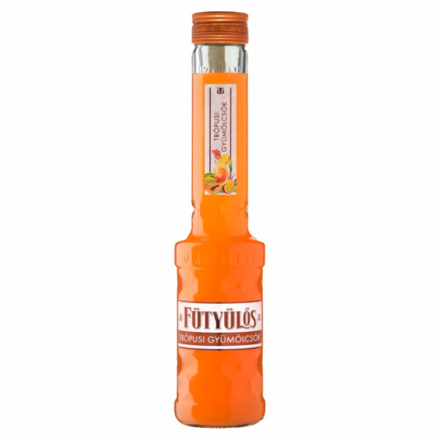 Fütyülős trópusi gyümölcsök ízű likőr 24,5% 0,5 l
