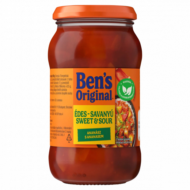 Ben\'s Original édes-savanyú mártás extra ananásszal 400 g Ben\'s Original édes-savanyú mártás extra ananásszal 400 g