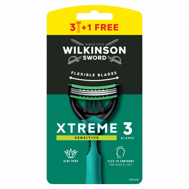 Wilkinson Sword Xtreme3 Sensitive hárompengés borotva 4 db