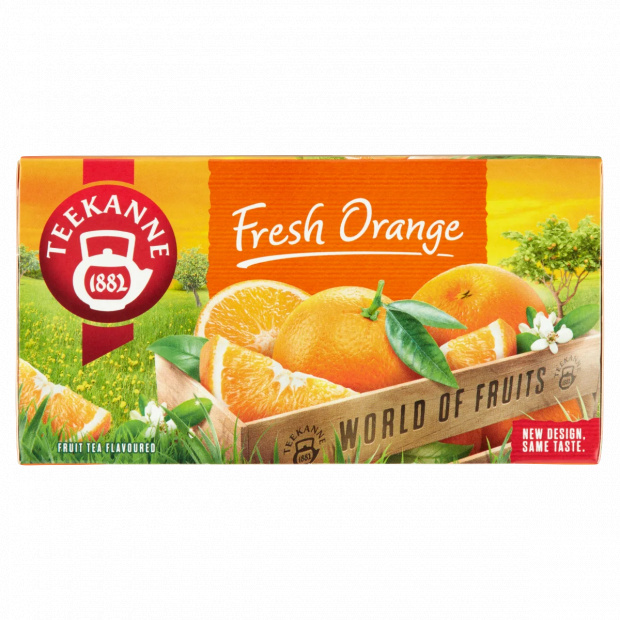 Teekanne World of Fruits narancsízesítésű gyümölcstea keverék 20 filter 45 g