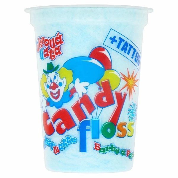 Tutti frutti ízű vattacukor tetoválós matricával 20 g