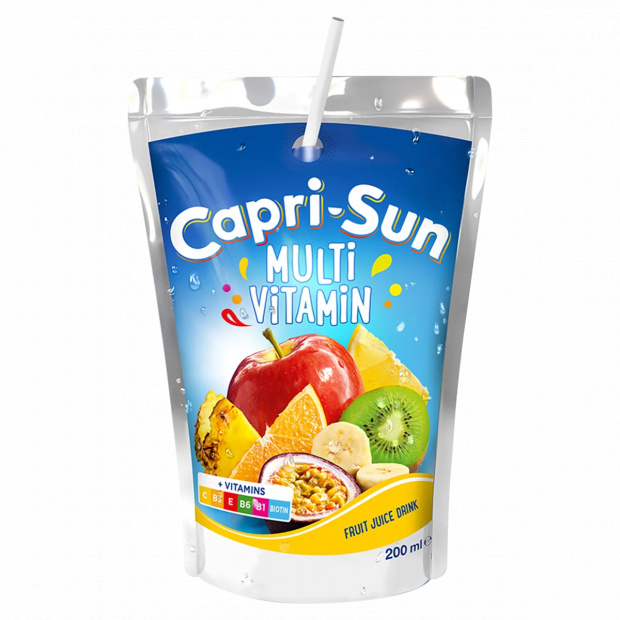 Capri-Sun Multivitamin vegyes gyümölcsital cukorral és édesítőszerrel 200 ml