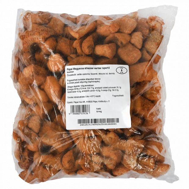 Pápai magyaros étkezési sertés tepertő tasakban 1 kg Pápai magyaros étkezési sertés tepertő tasakban 1 kg