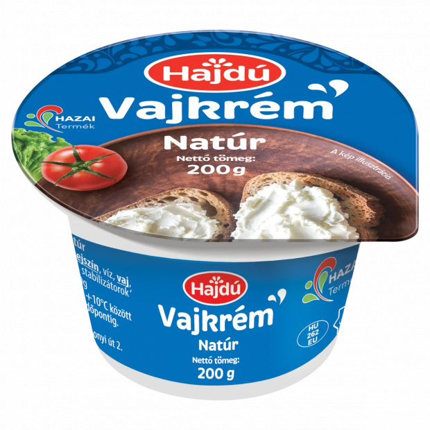 Hajdú natúr vajkrém 200 g
