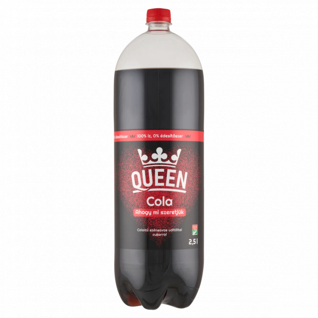 Queen Cola colaízű szénsavas üdítőital cukorral 2,5 l