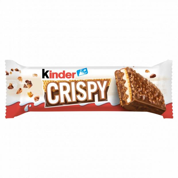 Kinder Crispy tejcsokoládéval bevont ropogós ostya töltelékkel 34 g Kinder Crispy tejcsokoládéval bevont ropogós ostya töltelékkel 34 g