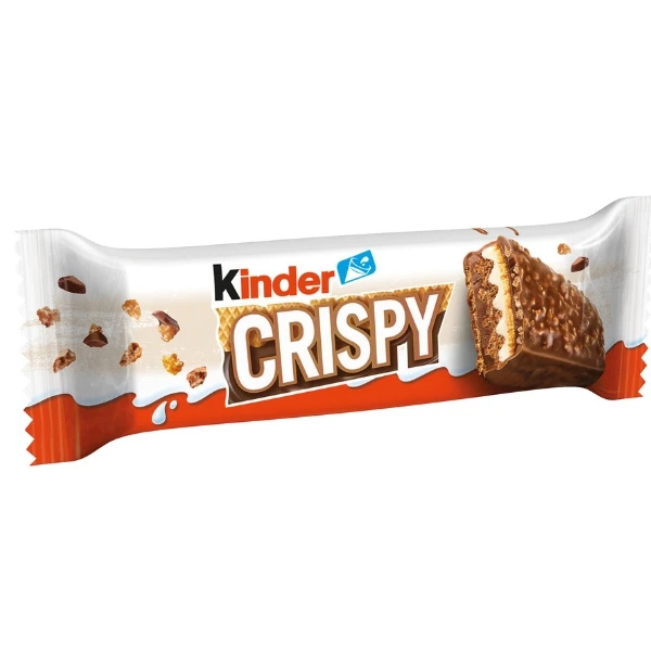 Kinder Crispy tejcsokoládéval bevont ropogós ostya töltelékkel 34 g