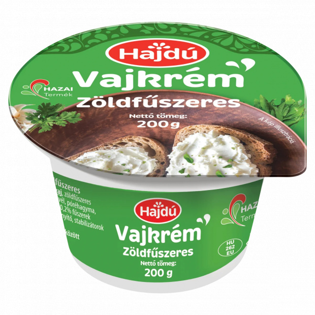 Hajdú zöldfűszeres vajkrém 200 g Hajdú zöldfűszeres vajkrém 200 g