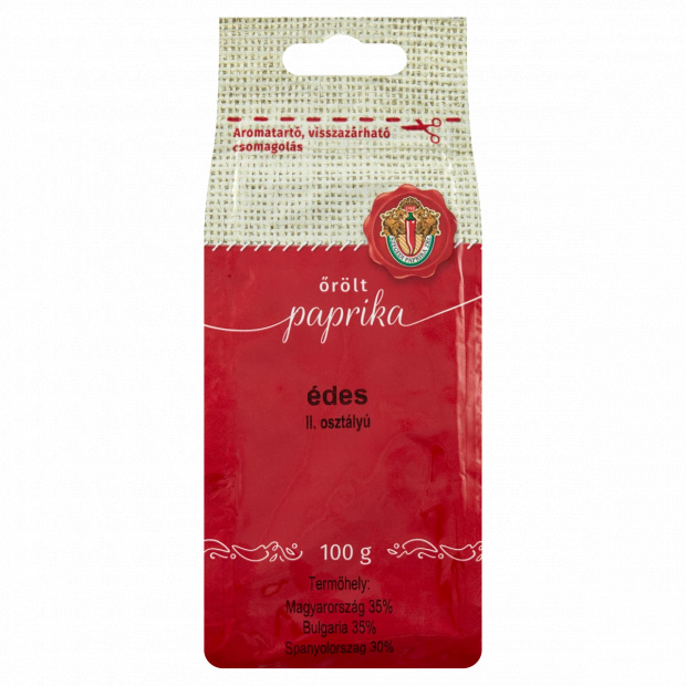 Szegedi Paprika II. osztályú édes őrölt paprika 100 g