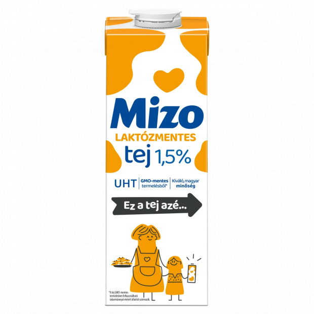 Mizo UHT zsírszegény, laktózmentes tej 1,5% 1 l