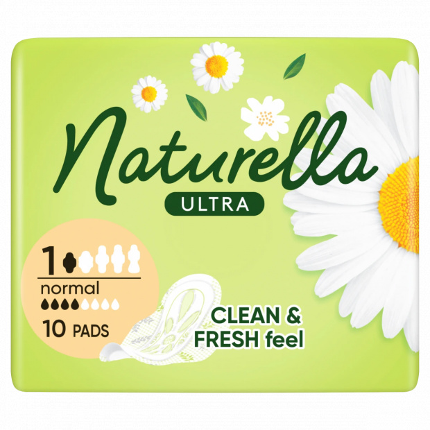 Naturella Ultra Szárnyas Betét, Normal (1-es méret) Méret, 10 db