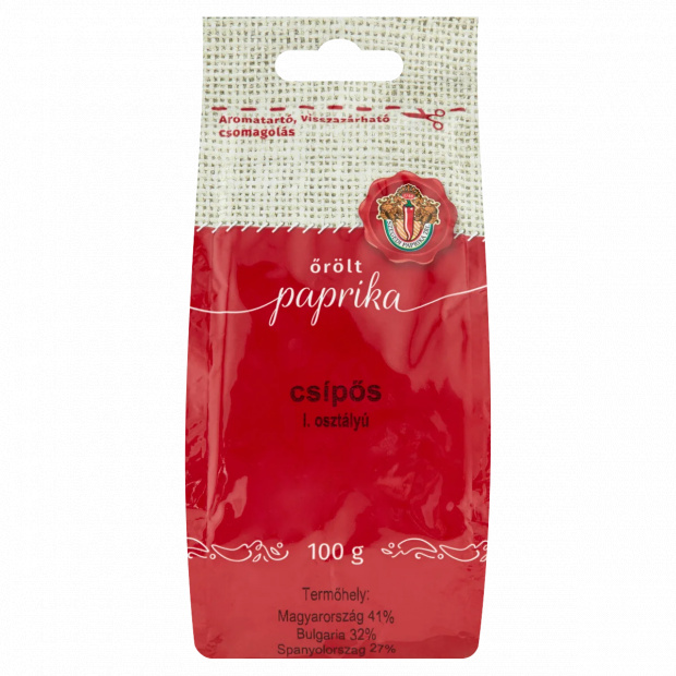 Szegedi Paprika I. osztályú csípős őrölt paprika 100 g