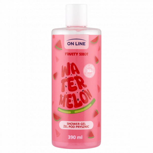 On Line Fruity Shot Watermelon frissítő tusfürdő 390 ml