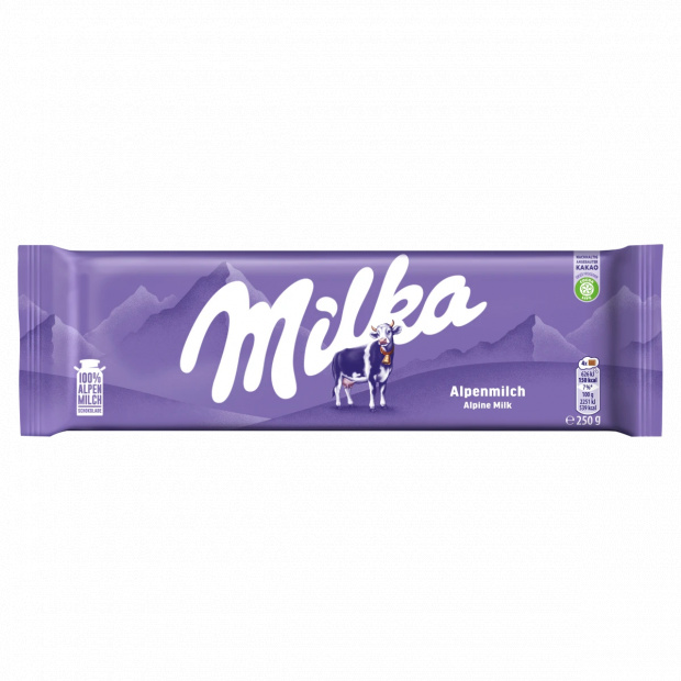 Milka alpesi tej felhasználásával készült tejcsokoládé 250 g Milka alpesi tej felhasználásával készült tejcsokoládé 250 g