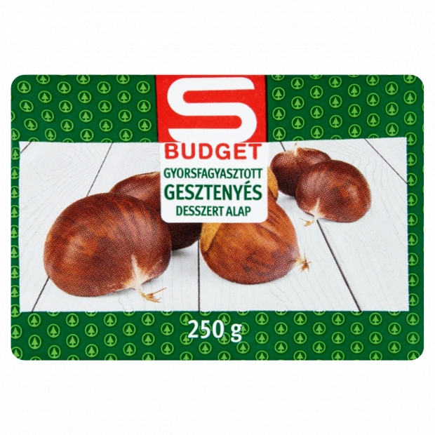 S-Budget gyorsfagyasztott gesztenyés desszert alap 250 g S-Budget gyorsfagyasztott gesztenyés desszert alap 250 g