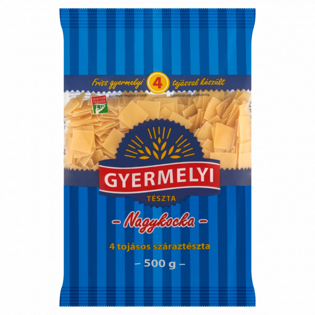Gyermelyi nagykocka 4 tojásos száraztészta 500 g