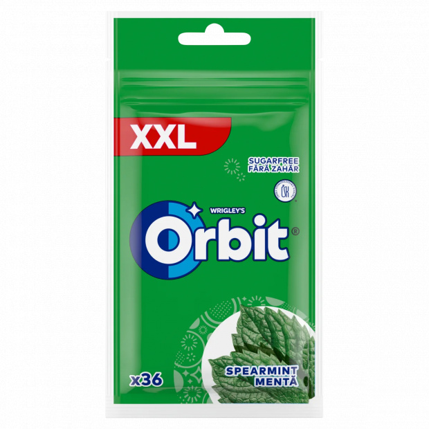 Orbit XXL Spearmint mentaízű cukormentes rágógumi édesítőszerrel 50 g