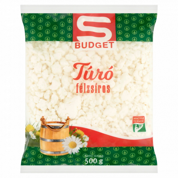 S-Budget félzsíros túró 500 g