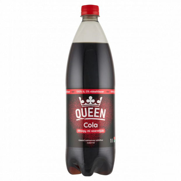 Queen Cola colaízű szénsavas üdítőital cukorral 1 l