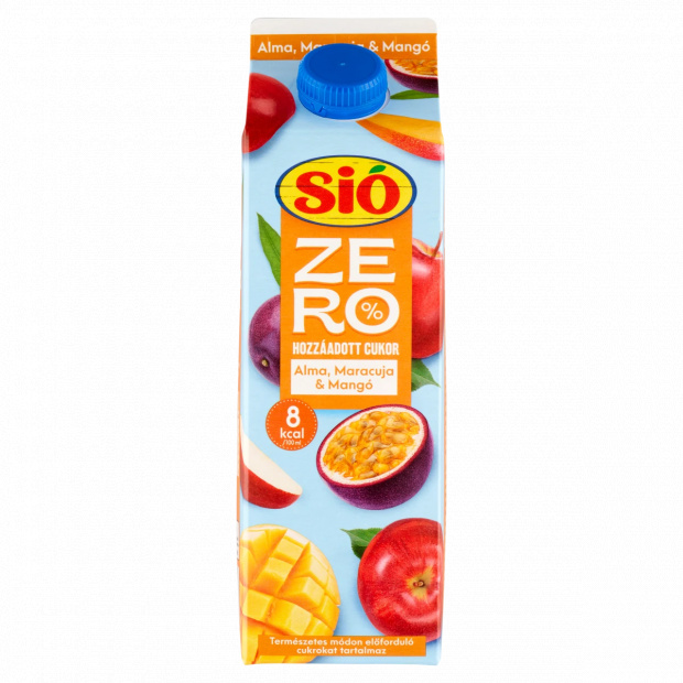 Sió Zero% hozzáadott cukor alma-maracuja-mangó gyümölcsital 1 l