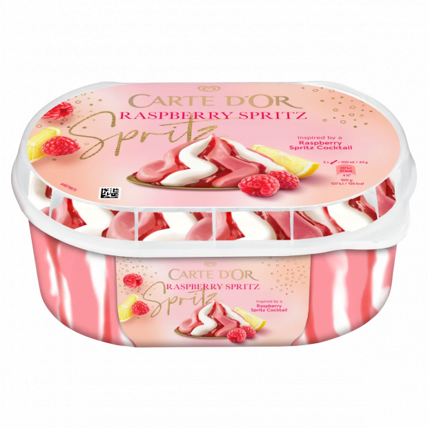 Carte D\'Or Raspberry Spritz vegán málna szorbé és citrom szorbé málnás szósszal 825 ml 