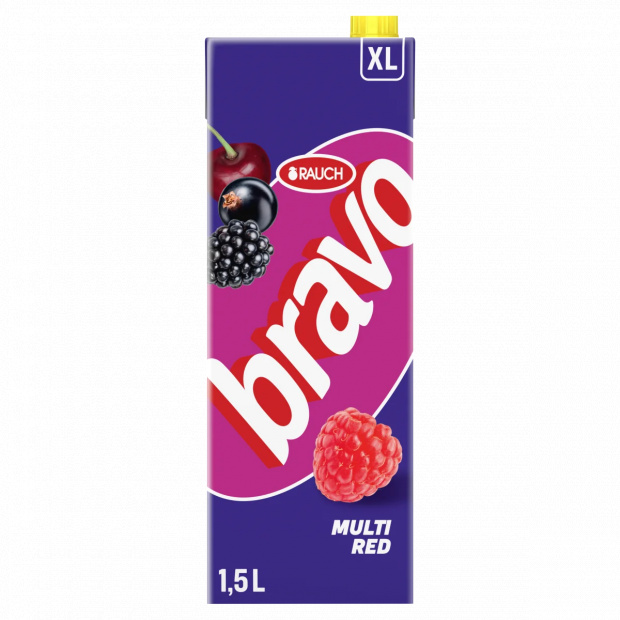 Rauch Bravo vegyes piros gyümölcsital 5 vitaminnal 1,5 l 