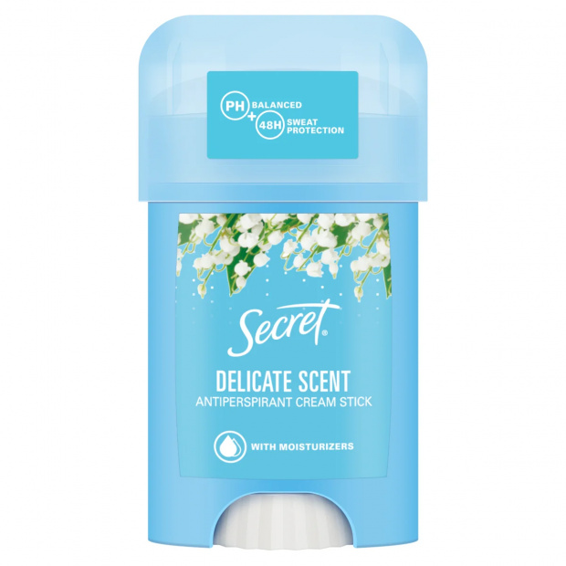 Secret Delicate Női Izzadásgátló Krémstift, 40 ml