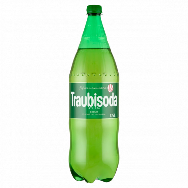 Traubisoda szőlő szénsavas üdítőital cukorral és édesítőszerrel 1,75 l