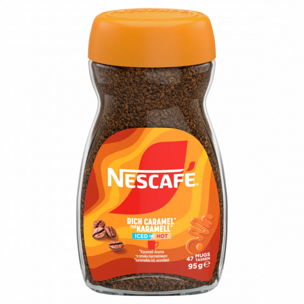 NESCAFÉ karamell ízű azonnal oldódó kávé 95 g NESCAFÉ karamell ízű azonnal oldódó kávé 95 g