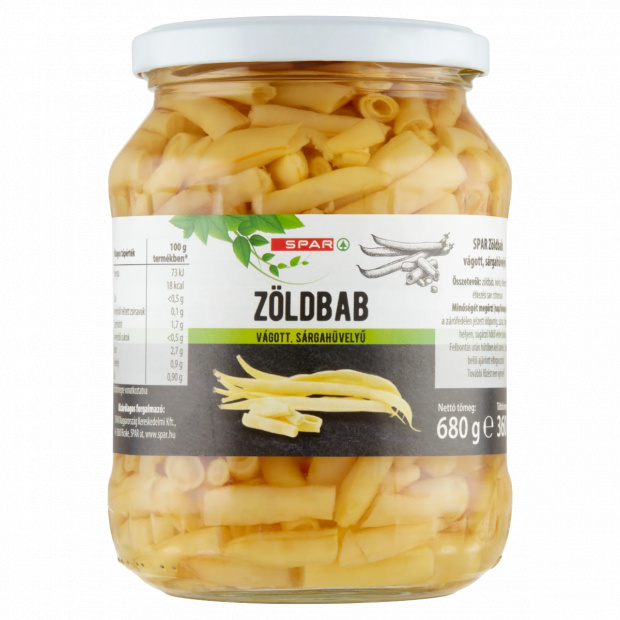 SPAR vágott sárgahüvelyű zöldbab 680 g