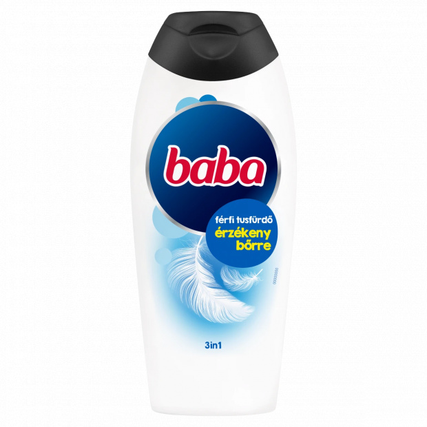 Baba 3in1 férfi tusfürdő érzékeny bőrre 400 ml 