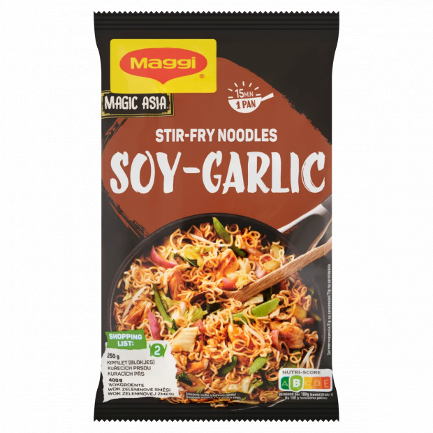 Maggi Magic Asia fokhagymás szójás pirított tészta 185 g