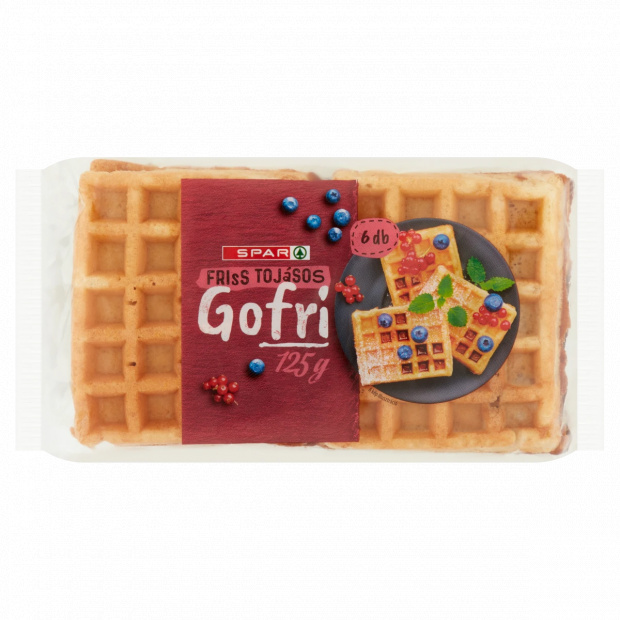 SPAR friss tojásos gofri 6 db 125 g