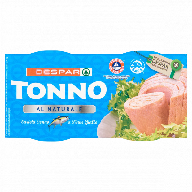 DESPAR tonhal törzsdarabok natúr lében 2 x 160 g DESPAR tonhal törzsdarabok natúr lében 2 x 160 g