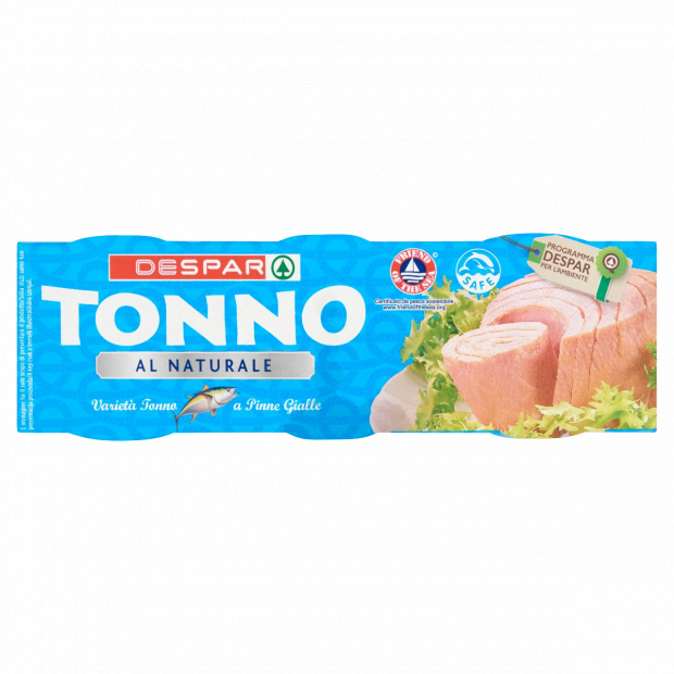 DESPAR tonhal törzsdarabok natúr lében 3 x 80 g DESPAR tonhal törzsdarabok natúr lében 3 x 80 g