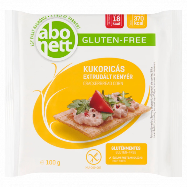 Abonett gluténmentes kukoricás extrudált kenyér 100 g