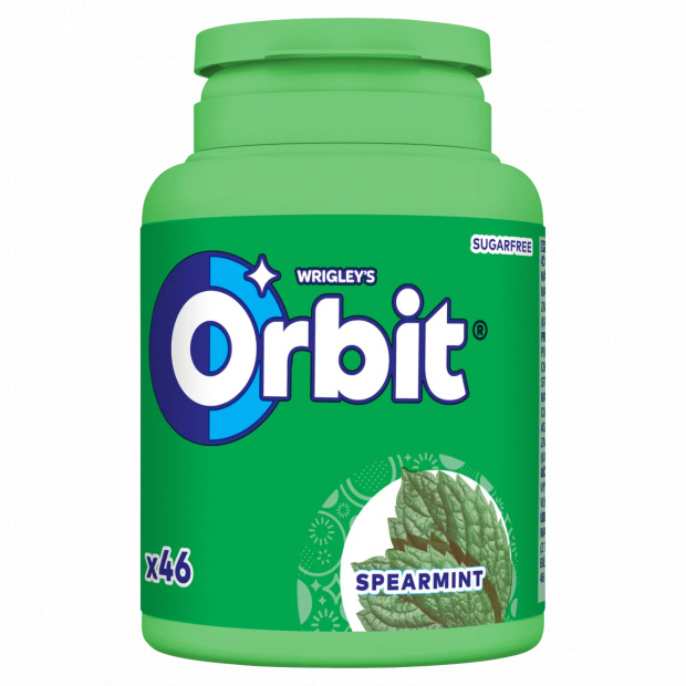 Orbit Spearmint mentaízű cukormentes rágógumi édesítőszerrel 64 g