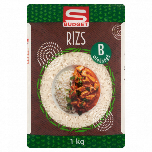 S-Budget \"B\" minőségű rizs 1 kg