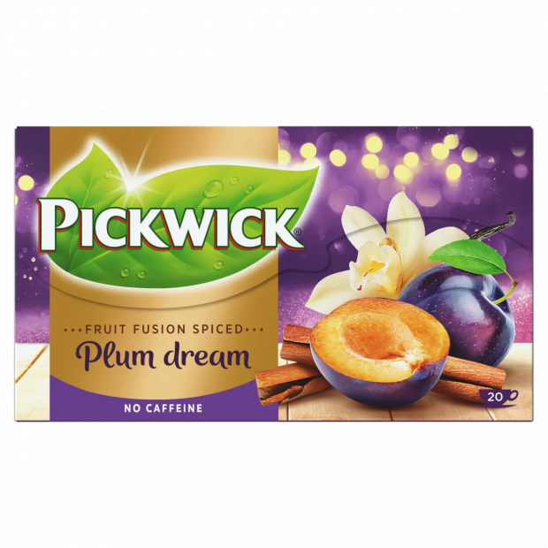Pickwick Fruit Fusion Spiced gyümölcstea a szilva, a vanília és a fahéj ízével 20 filter 40 g