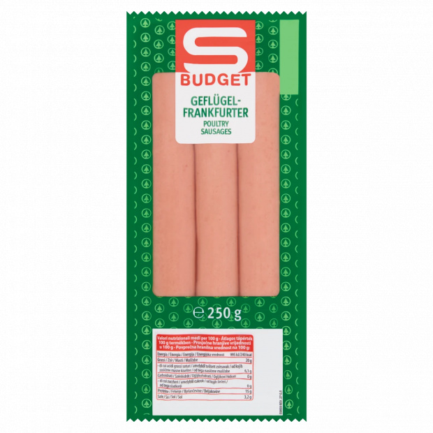 S-Budget hot-dog rúd 3 db 250 g