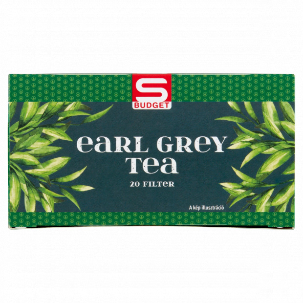 S-Budget Earl Grey ízesített filteres fekete tea 20 filter 30 g