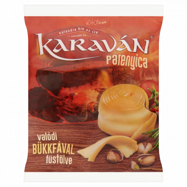 Karaván félkemény, félzsíros, füstölt parenyica sajt 105 g