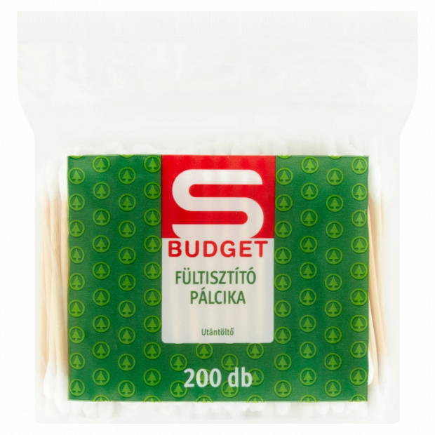 S-Budget fültisztító pálcika utántöltő 200 db S-Budget fültisztító pálcika utántöltő 200 db