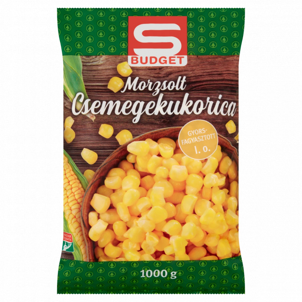S-Budget gyorsfagyasztott morzsolt csemegekukorica 1000 g